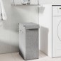vidaXL Cesto ropa sucia plegable lino sintético gris 26x34,5x59,5 cm vidaXL Cesto ropa sucia plegable lino sintético gris 26x34,5x59,5 cm