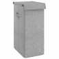 vidaXL Cesto ropa sucia plegable lino sintético gris 26x34,5x59,5 cm vidaXL Cesto ropa sucia plegable lino sintético gris 26x34,5x59,5 cm