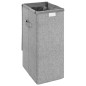vidaXL Cesto ropa sucia plegable lino sintético gris 26x34,5x59,5 cm vidaXL Cesto ropa sucia plegable lino sintético gris 26x34,5x59,5 cm