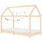 vidaXL Estructura de cama infantil de madera maciza de pino 70x140 cm vidaXL Estructura de cama infantil de madera maciza de pino 70x140 cm
