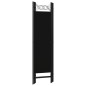 vidaXL Biombo divisor de 4 paneles negro 160x180 cm vidaXL Biombo divisor de 4 paneles negro 160x180 cm