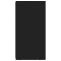 vidaXL Aparador de madera contrachapada negro 120x36x69 cm