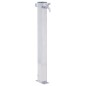 vidaXL Fuente de agua para jardín acero inoxidable cuadrada 100 cm