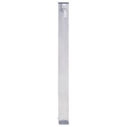 vidaXL Fuente de agua para jardín acero inoxidable cuadrada 100 cm