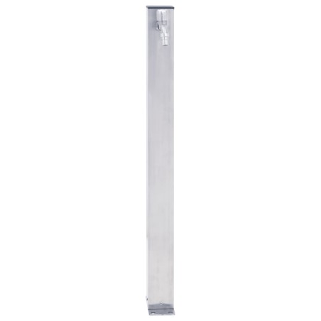 vidaXL Fuente de agua para jardín acero inoxidable cuadrada 100 cm