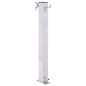 vidaXL Fuente de agua para jardín acero inoxidable cuadrada 100 cm
