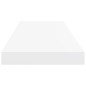 vidaXL Estante flotante de pared MDF blanco 80x23,5x3,8 cm