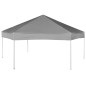 vidaXL Carpa desplegable hexagonal 6 paredes laterales gris 3,6x3,1 m vidaXL Carpa desplegable hexagonal 6 paredes laterales gris 3,6x3,1 m