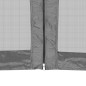 vidaXL Carpa desplegable hexagonal 6 paredes laterales gris 3,6x3,1 m vidaXL Carpa desplegable hexagonal 6 paredes laterales gris 3,6x3,1 m