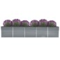 vidaXL Arriate de jardín de acero galvanizado gris 400x80x77 cm vidaXL Arriate de jardín de acero galvanizado gris 400x80x77 cm