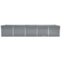 vidaXL Arriate de jardín de acero galvanizado gris 400x80x77 cm vidaXL Arriate de jardín de acero galvanizado gris 400x80x77 cm