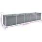 vidaXL Arriate de jardín de acero galvanizado gris 400x80x77 cm vidaXL Arriate de jardín de acero galvanizado gris 400x80x77 cm