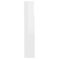 vidaXL Mueble cabecero blanco brillante 140x19x103,5 cm