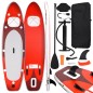 vidaXL Set de tabla de paddle surf hinchable rojo 330x76x10 cm vidaXL Set de tabla de paddle surf hinchable rojo 330x76x10 cm