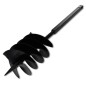 vidaXL Taladro de tierra con mango triple espiral acero negro 200 mm vidaXL Taladro de tierra con mango triple espiral acero negro 200 mm