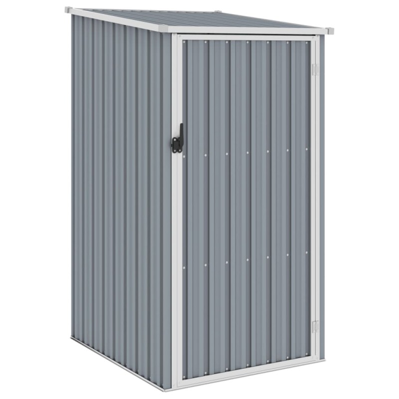 vidaXL Cobertizo de jardín gris acero galvanizado 87x98x159 cm vidaXL Cobertizo de jardín gris acero galvanizado 87x98x159 cm