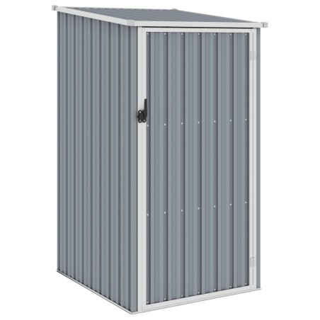 vidaXL Cobertizo de jardín gris acero galvanizado 87x98x159 cm 