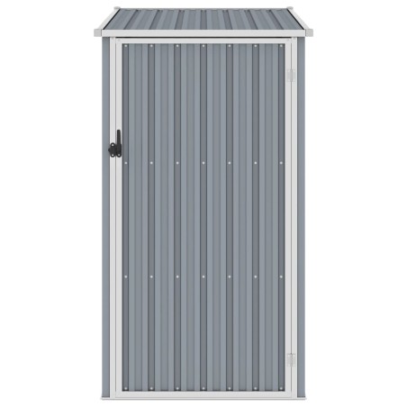 vidaXL Cobertizo de jardín gris acero galvanizado 87x98x159 cm 