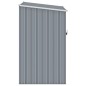 vidaXL Cobertizo de jardín gris acero galvanizado 87x98x159 cm vidaXL Cobertizo de jardín gris acero galvanizado 87x98x159 cm