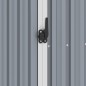 vidaXL Cobertizo de jardín gris acero galvanizado 87x98x159 cm vidaXL Cobertizo de jardín gris acero galvanizado 87x98x159 cm