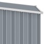 vidaXL Cobertizo de jardín gris acero galvanizado 87x98x159 cm vidaXL Cobertizo de jardín gris acero galvanizado 87x98x159 cm