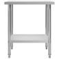 vidaXL Mesa de trabajo para cocina acero inoxidable 80x60x85 cm vidaXL Mesa de trabajo para cocina acero inoxidable 80x60x85 cm