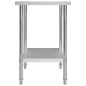 vidaXL Mesa de trabajo para cocina acero inoxidable 80x60x85 cm vidaXL Mesa de trabajo para cocina acero inoxidable 80x60x85 cm