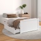 vidaXL Estructura cama cajones madera maciza de pino blanco 90x200 cm vidaXL Estructura cama cajones madera maciza de pino blanco 90x200 cm