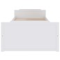 vidaXL Estructura cama cajones madera maciza de pino blanco 90x200 cm vidaXL Estructura cama cajones madera maciza de pino blanco 90x200 cm