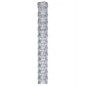 vidaXL Valla de jardín de acero galvanizado plateado 50x1,25 m