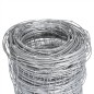 vidaXL Valla de jardín de acero galvanizado plateado 50x1,25 m