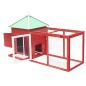 vidaXL Gallinero con ponedero madera maciza abeto rojo 190x72x102 cm vidaXL Gallinero con ponedero madera maciza abeto rojo 190x72x102 cm