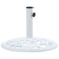 vidaXL Base de sombrilla de hierro fundido blanco 12 kg 48 cm vidaXL Base de sombrilla de hierro fundido blanco 12 kg 48 cm