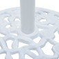vidaXL Base de sombrilla de hierro fundido blanco 12 kg 48 cm vidaXL Base de sombrilla de hierro fundido blanco 12 kg 48 cm