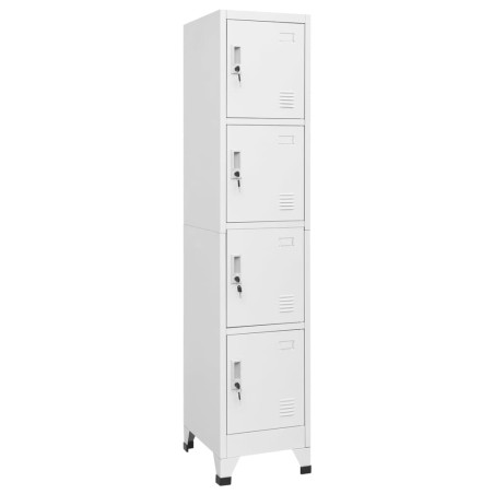vidaXL Armario taquilla con 4 compartimentos 38x45x180 cm  
