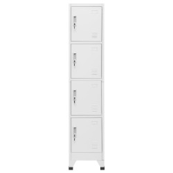 vidaXL Armario taquilla con 4 compartimentos 38x45x180 cm  