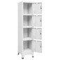 vidaXL Armario taquilla con 4 compartimentos 38x45x180 cm vidaXL Armario taquilla con 4 compartimentos 38x45x180 cm