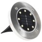 vidaXL Lámparas solares de suelo 8 unidades luces LED blanco vidaXL Lámparas solares de suelo 8 unidades luces LED blanco