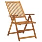 vidaXL Sillas de jardín reclinables 3 uds madera maciza de acacia vidaXL Sillas de jardín reclinables 3 uds madera maciza de acacia