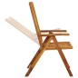 vidaXL Sillas de jardín reclinables 3 uds madera maciza de acacia vidaXL Sillas de jardín reclinables 3 uds madera maciza de acacia