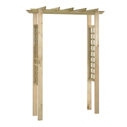 vidaXL Pérgola/Arco de rosas madera impregnada 150x60x204 cm