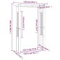 vidaXL Pérgola/Arco de rosas madera impregnada 150x60x204 cm vidaXL Pérgola/Arco de rosas madera impregnada 150x60x204 cm