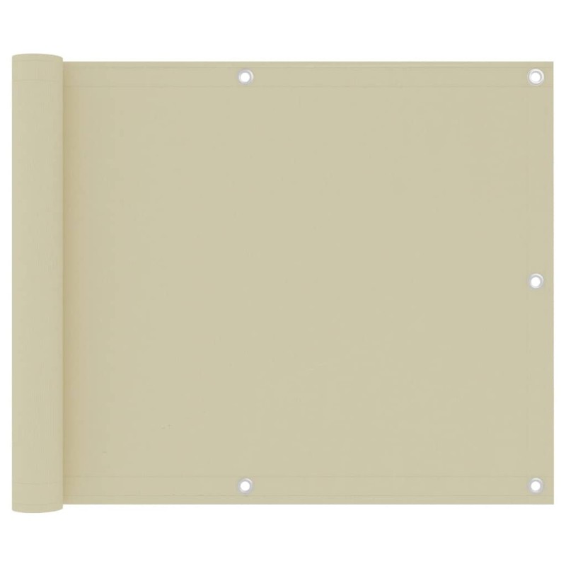 vidaXL Toldo para balcón tela oxford crema 75x500 cm vidaXL Toldo para balcón tela oxford crema 75x500 cm