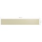 vidaXL Toldo para balcón tela oxford crema 75x500 cm vidaXL Toldo para balcón tela oxford crema 75x500 cm
