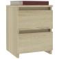 vidaXL Mesita de noche 2 uds aglomerado color roble Sonoma 30x30x40 cm vidaXL Mesita de noche 2 uds aglomerado color roble Sonoma 30x30x40 cm