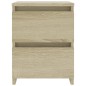 vidaXL Mesita de noche 2 uds aglomerado color roble Sonoma 30x30x40 cm vidaXL Mesita de noche 2 uds aglomerado color roble Sonoma 30x30x40 cm
