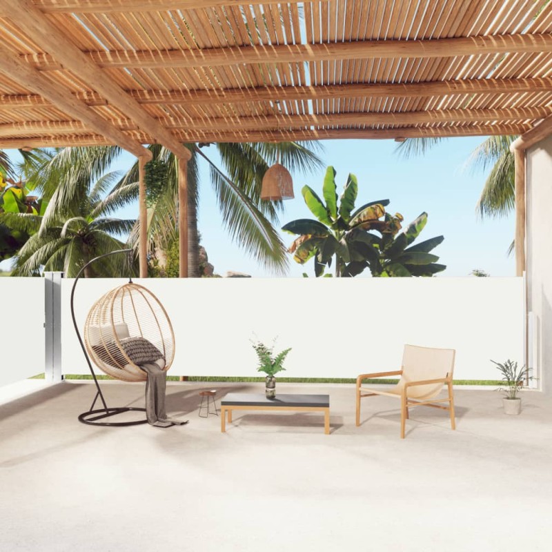 vidaXL Toldo lateral retráctil crema 140x1000 cm vidaXL Toldo lateral retráctil crema 140x1000 cm