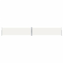 vidaXL Toldo lateral retráctil crema 140x1000 cm