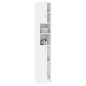 vidaXL Armario de baño madera contrachapada blanco 32x25,5x190 cm vidaXL Armario de baño madera contrachapada blanco 32x25,5x190 cm