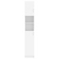 vidaXL Armario de baño madera contrachapada blanco 32x25,5x190 cm vidaXL Armario de baño madera contrachapada blanco 32x25,5x190 cm